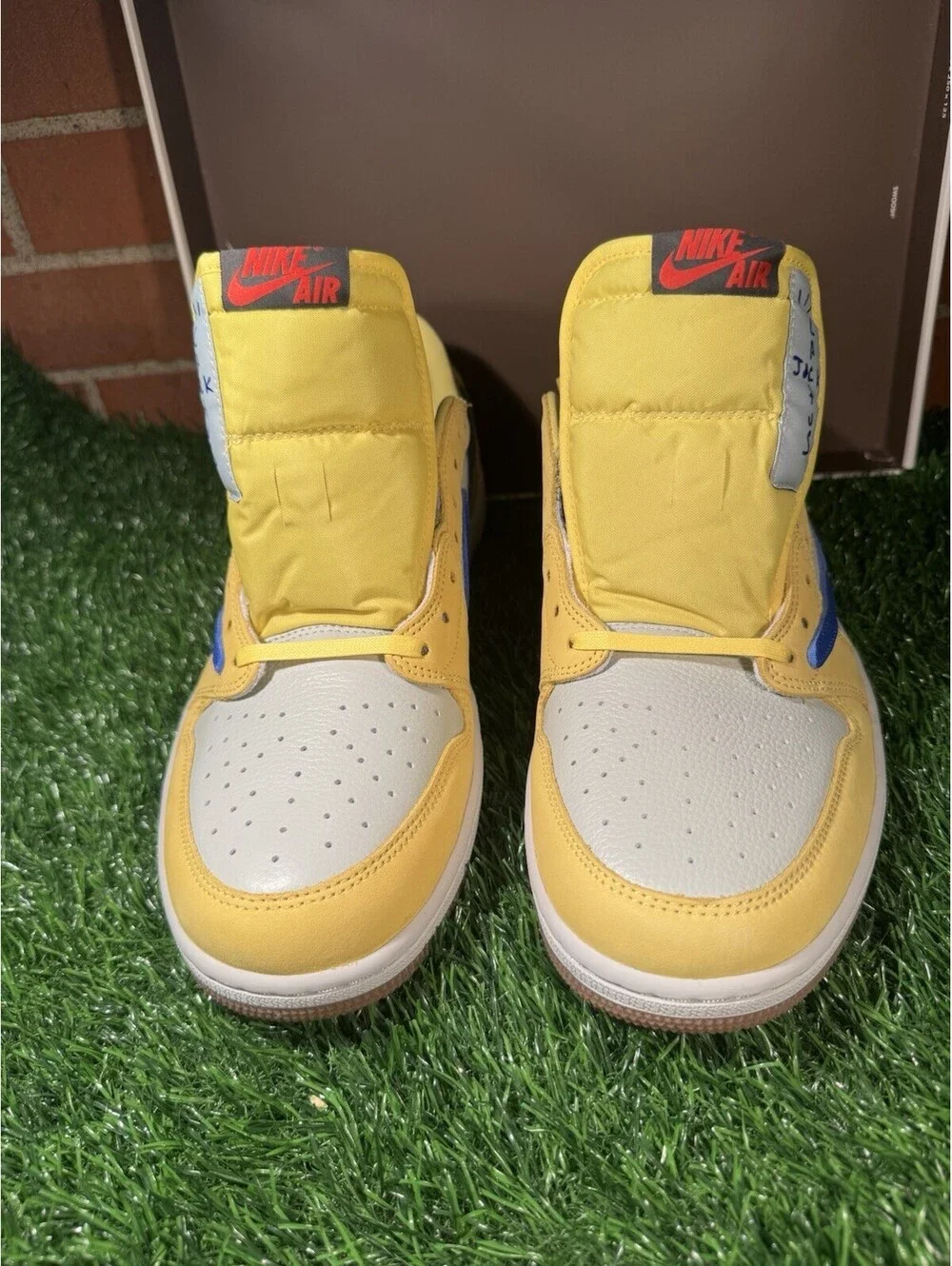 Travis Scott Jordan 1 Low Canary Yellow Size 15.5W 14m Brand New DZ4137 700